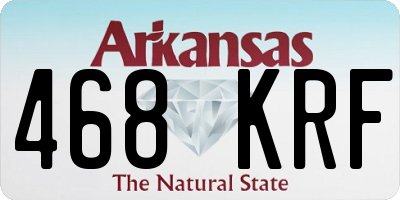 AR license plate 468KRF