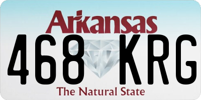 AR license plate 468KRG