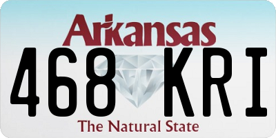 AR license plate 468KRI