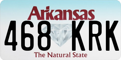 AR license plate 468KRK