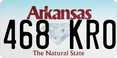 AR license plate 468KRO
