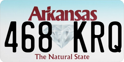 AR license plate 468KRQ