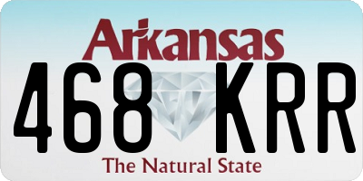AR license plate 468KRR