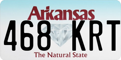 AR license plate 468KRT
