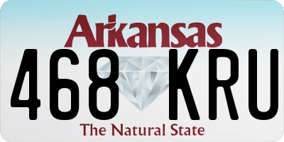 AR license plate 468KRU