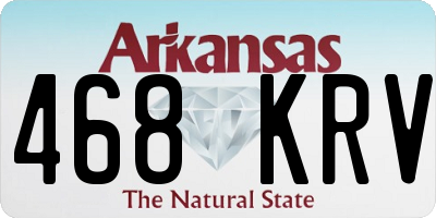 AR license plate 468KRV