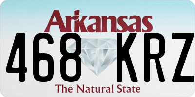AR license plate 468KRZ