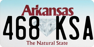 AR license plate 468KSA