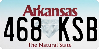 AR license plate 468KSB