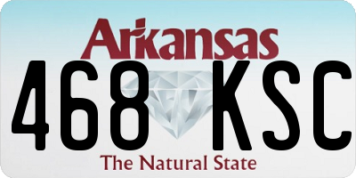 AR license plate 468KSC
