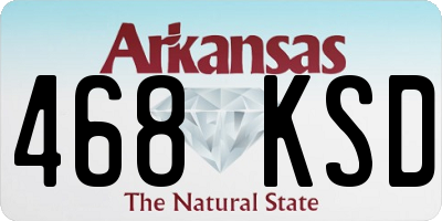 AR license plate 468KSD