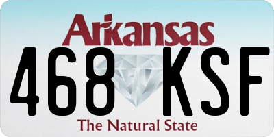 AR license plate 468KSF