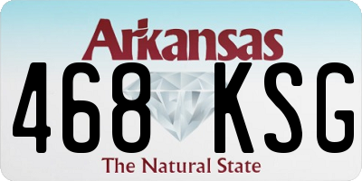 AR license plate 468KSG