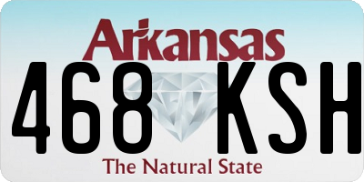 AR license plate 468KSH