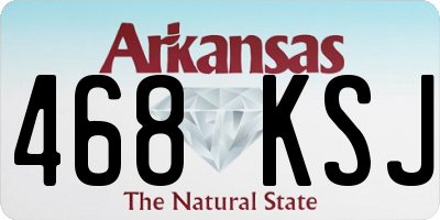 AR license plate 468KSJ