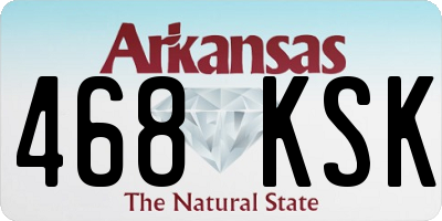 AR license plate 468KSK