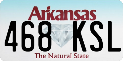 AR license plate 468KSL