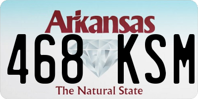 AR license plate 468KSM