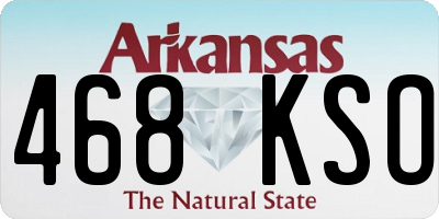 AR license plate 468KSO
