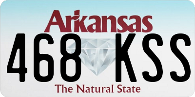 AR license plate 468KSS