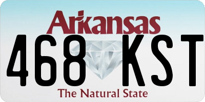 AR license plate 468KST