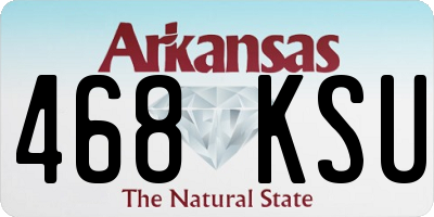 AR license plate 468KSU