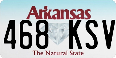 AR license plate 468KSV
