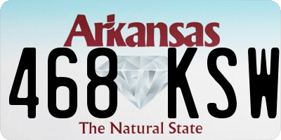 AR license plate 468KSW