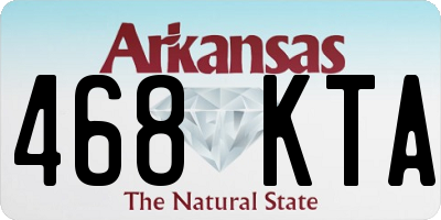 AR license plate 468KTA