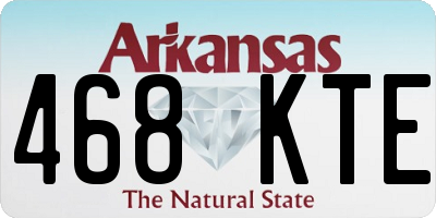 AR license plate 468KTE