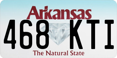 AR license plate 468KTI