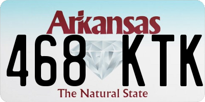 AR license plate 468KTK