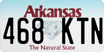 AR license plate 468KTN