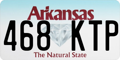 AR license plate 468KTP