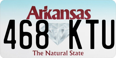 AR license plate 468KTU