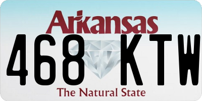 AR license plate 468KTW