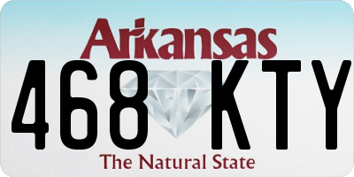 AR license plate 468KTY