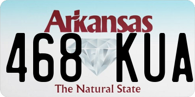 AR license plate 468KUA