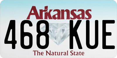 AR license plate 468KUE