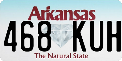 AR license plate 468KUH