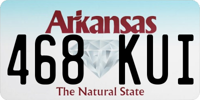 AR license plate 468KUI