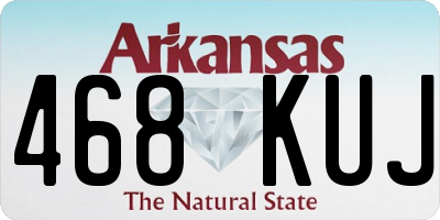 AR license plate 468KUJ