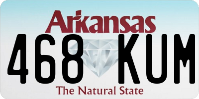 AR license plate 468KUM