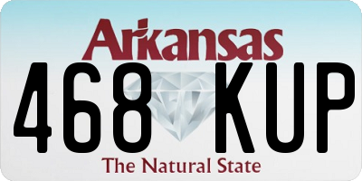 AR license plate 468KUP