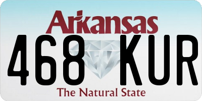 AR license plate 468KUR