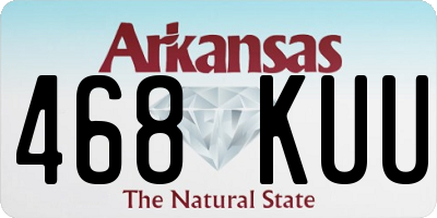 AR license plate 468KUU