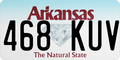 AR license plate 468KUV