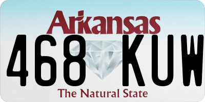 AR license plate 468KUW