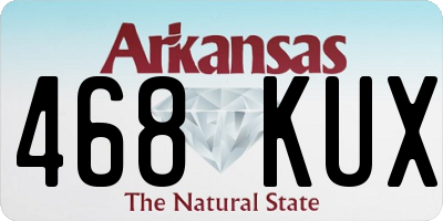 AR license plate 468KUX