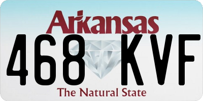 AR license plate 468KVF